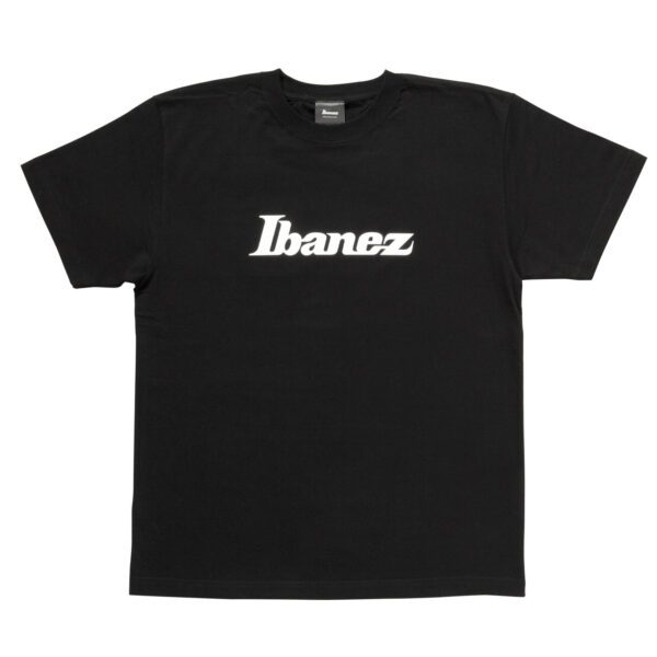 Ibanez official T-shirt featuring white Ibanez logo on the chest.