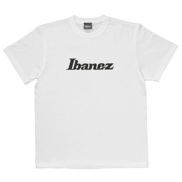 Ibanez official T-shirt featuring black Ibanez logo on the chest.