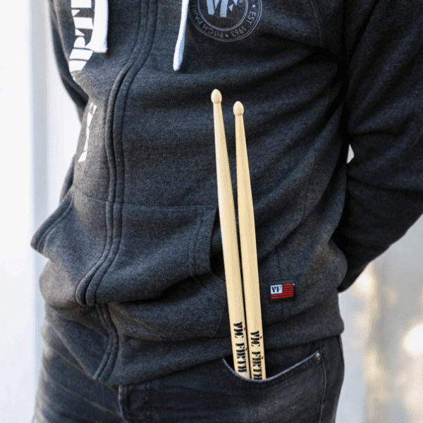 Vic Firth Zip Up Logo Hoodie - Image 3