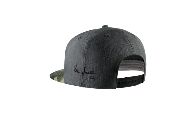 Vic Firth Grey Camo 6-Panel Snapback Hat - Image 3